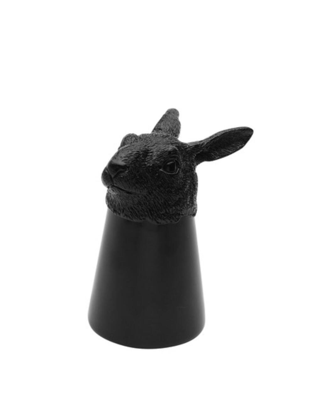 Black Rabbit Head Shot Glass Set Unique Gothic Bar Decor Halloween Gift Novelty